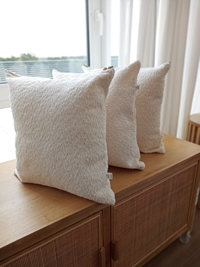 Almohadón Boucle Blanco 45 x 45